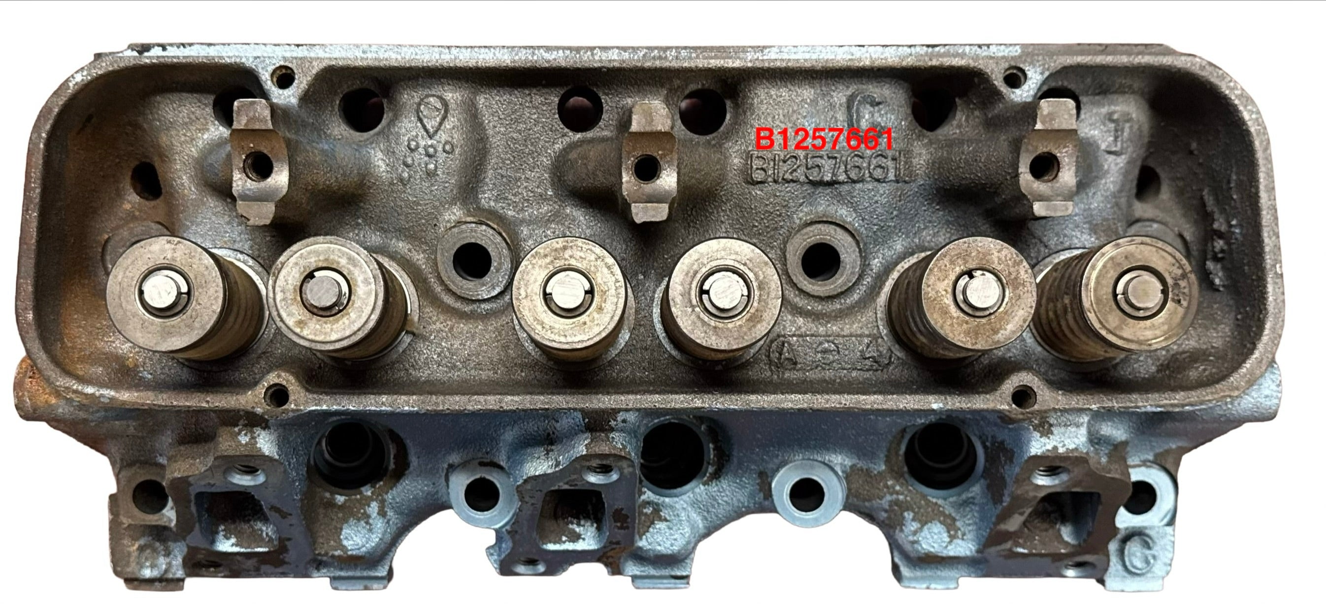 1977 GM Buick 3.8L 231 w/ 2 Smog Holes Rebuilt Cylinder Head Casting # B1257661