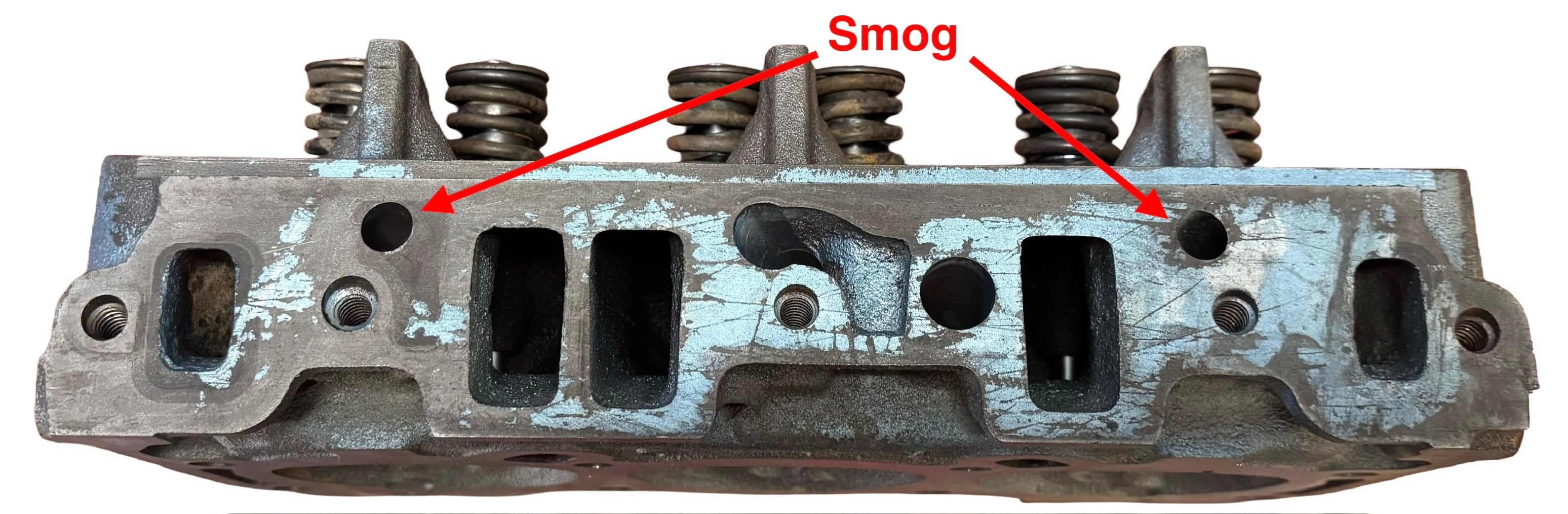 1977 GM Buick 3.8L 231 w/ 2 Smog Holes Rebuilt Cylinder Head Casting # B1257661