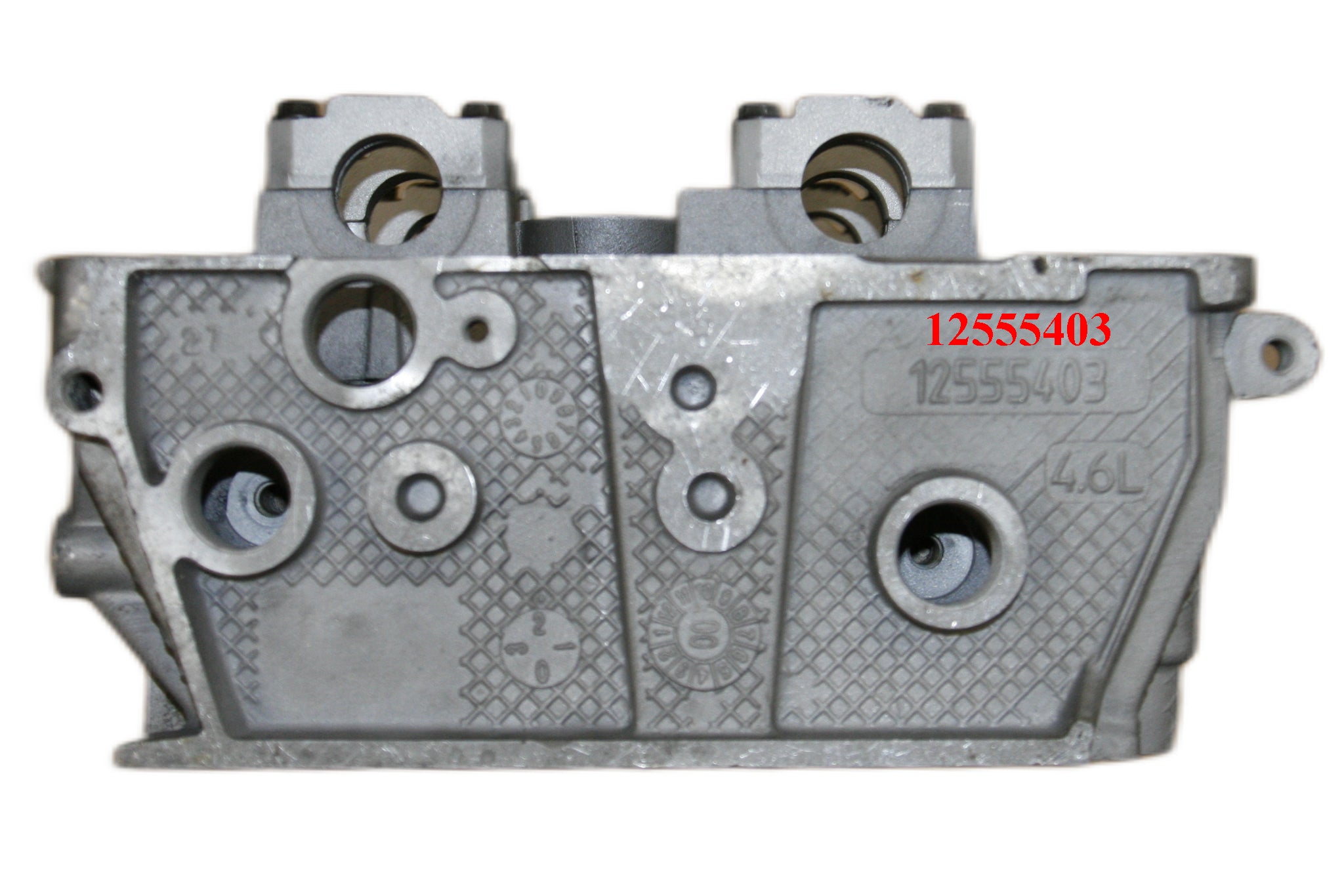 2000-02 Cadillac 4.6L 281 DOHC No Cam Right Rebuilt Cylinder Head Cast#12555403