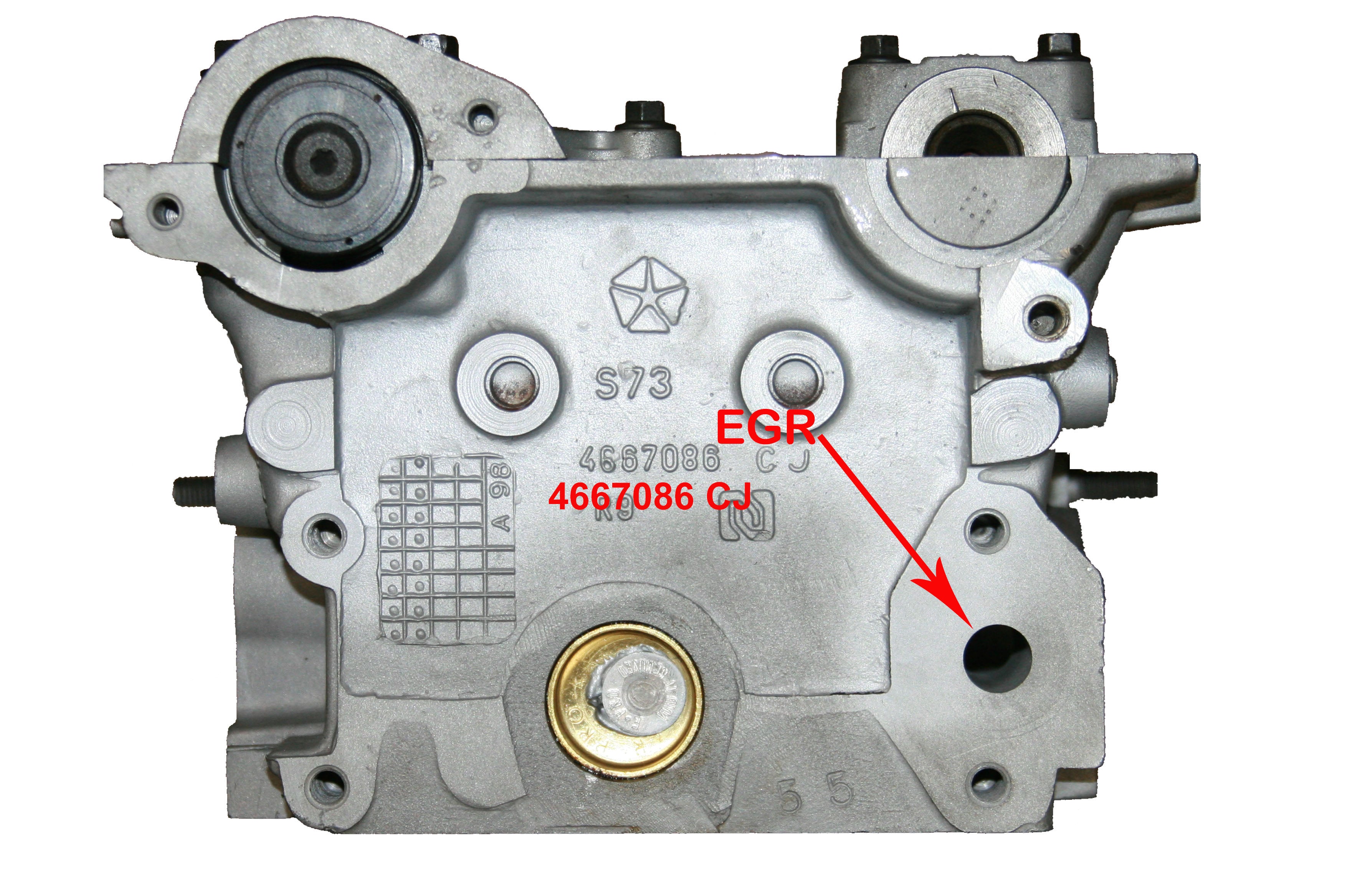 Jeep Dodge PT 2.0L 2.4L DOHC W/EGR Rebuilt Cylinder head # 04667086AC