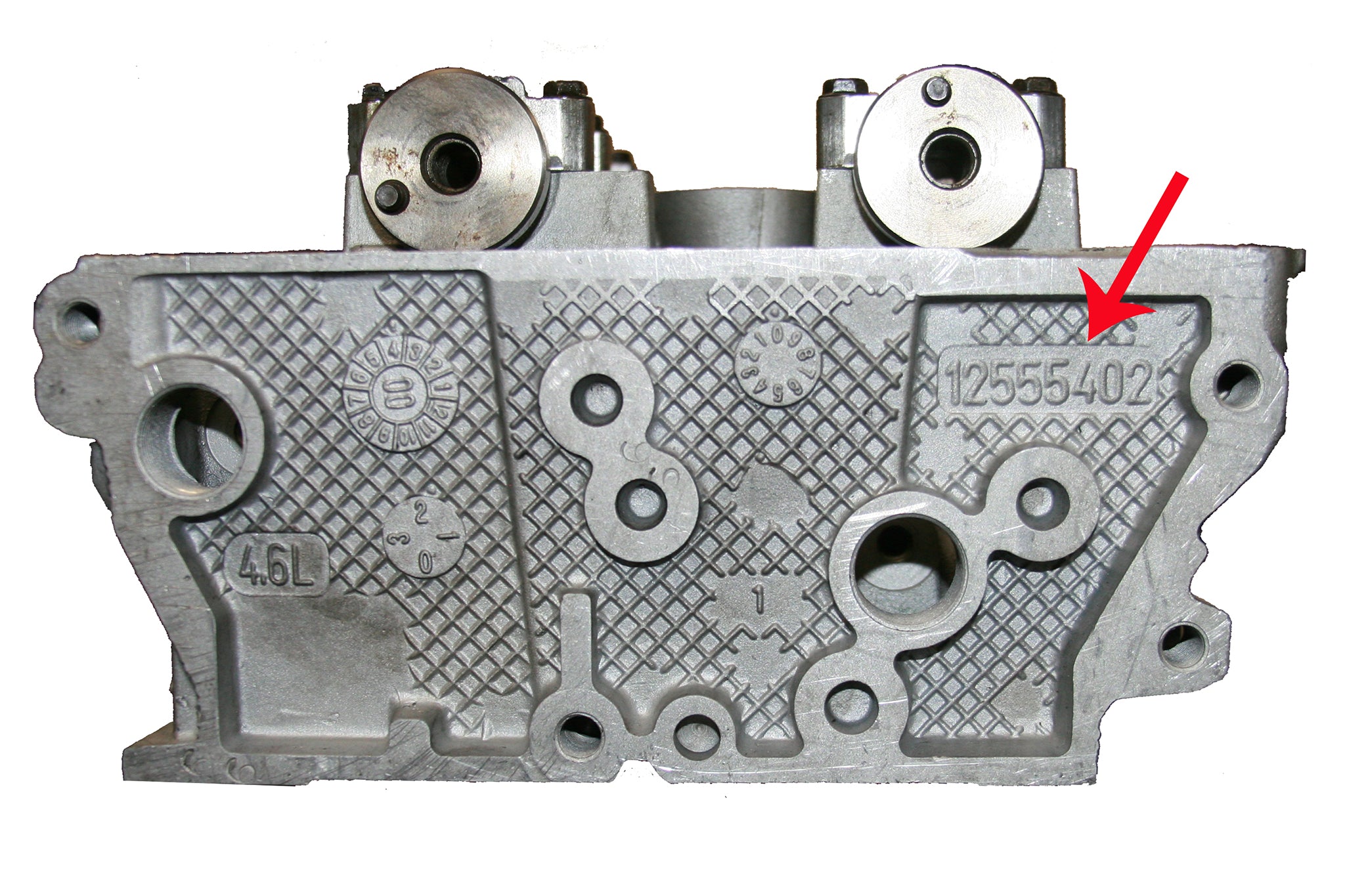 91-10 Cadillac NorthStar 4.6L 281Cu DOHC Cylinder Head Cast # 12555402 Left Side