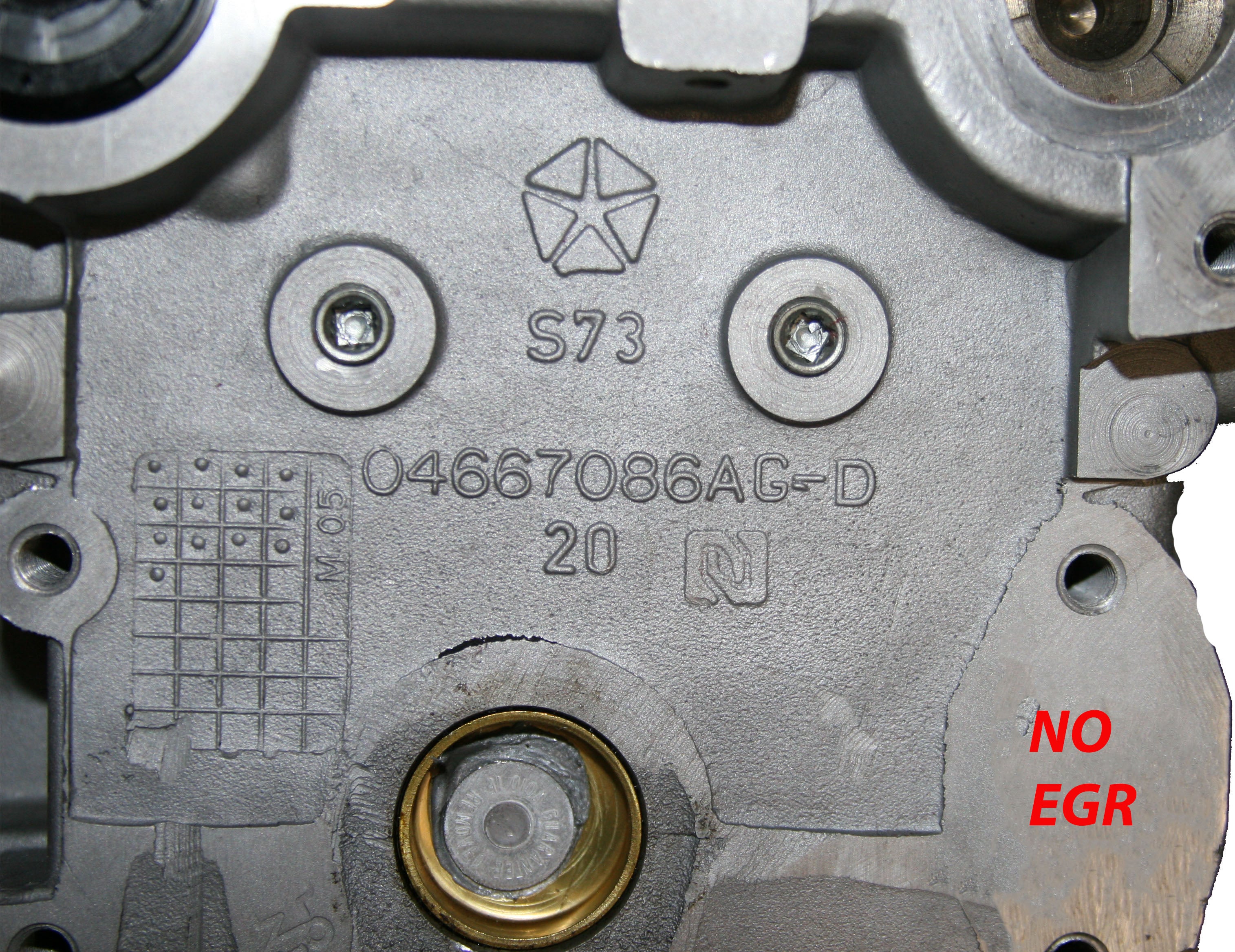 Jeep Dodge PT town & country 2.0L 2.4L DOHC No EGR Rebuilt Cylinder head # 04667086AG-D