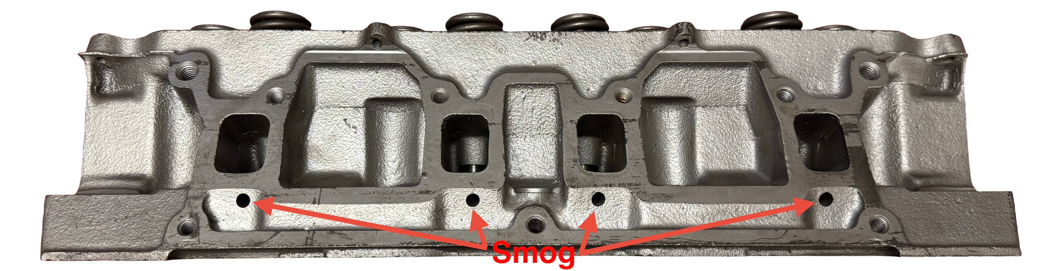 1982-84 GM Cadillac 4.1L 250 OHV w/SMOG Rebuilt Cylinder Head Casting # 1626694