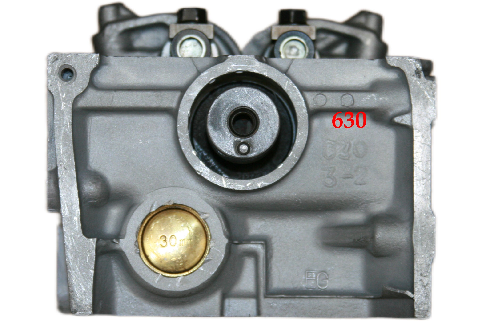 1985-1994 Mazda 1.6L SOHC Cylinder head Casting # 630 w/Fuel pump