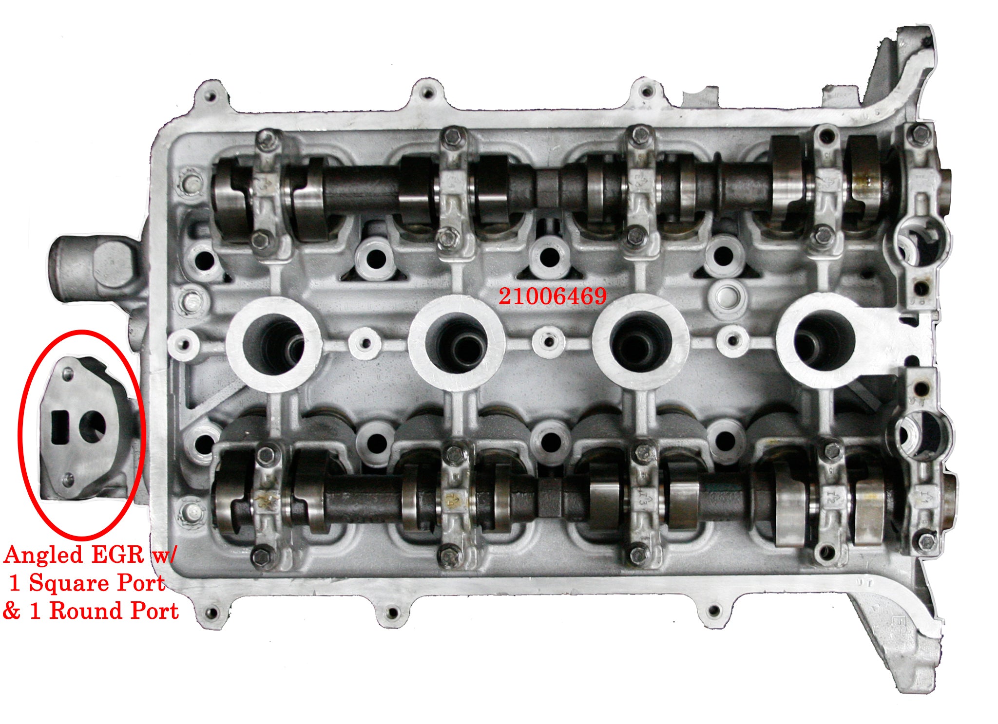 1991-93 Saturn 1.9L DOHC w/ Angled EGR Rebuilt Cylinder Head Casting # 21006469