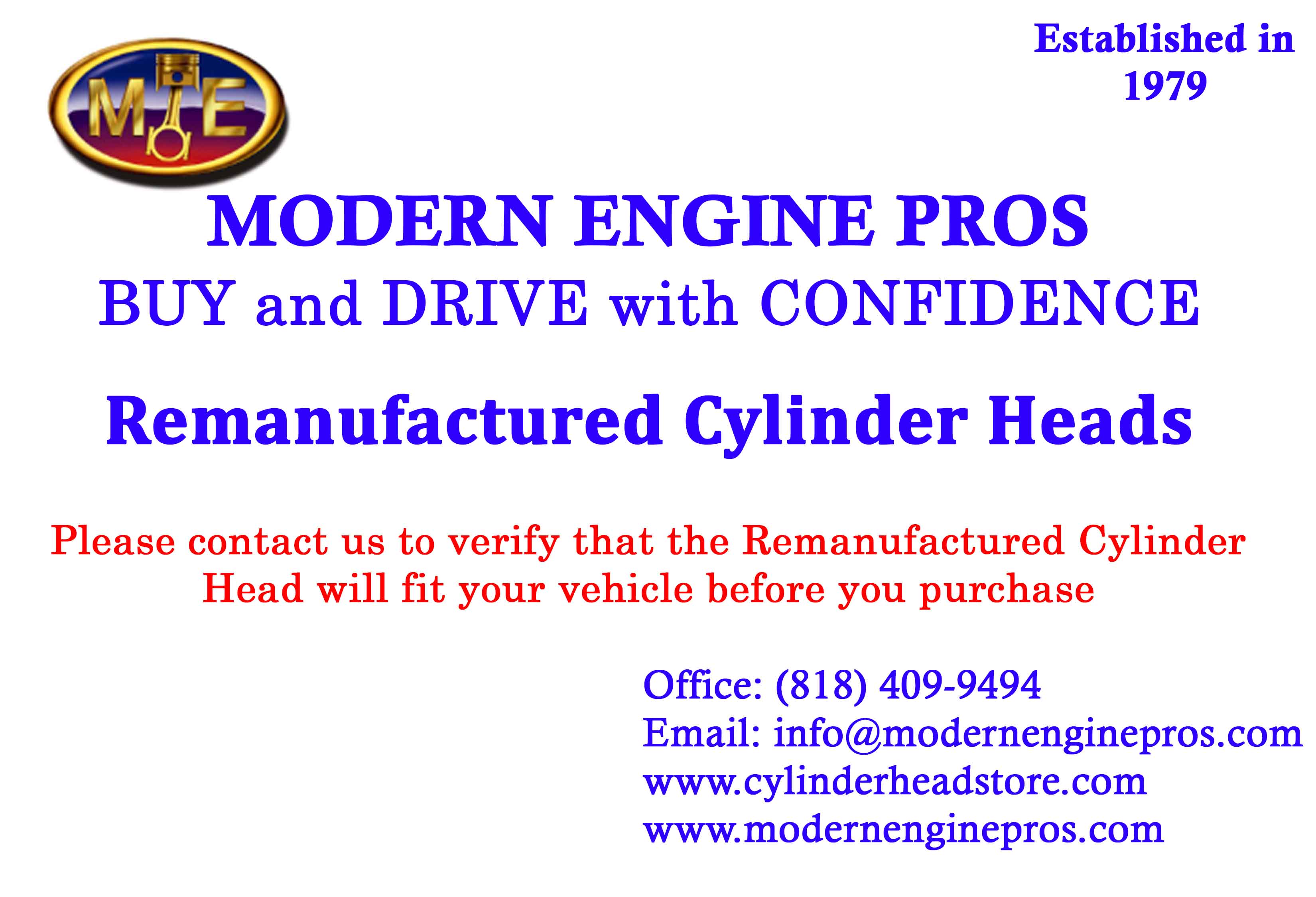 1995-1997 Ford 2.0L DOHC Rebuilt Cylinder Head Casting # RF 948M 6090 R72
