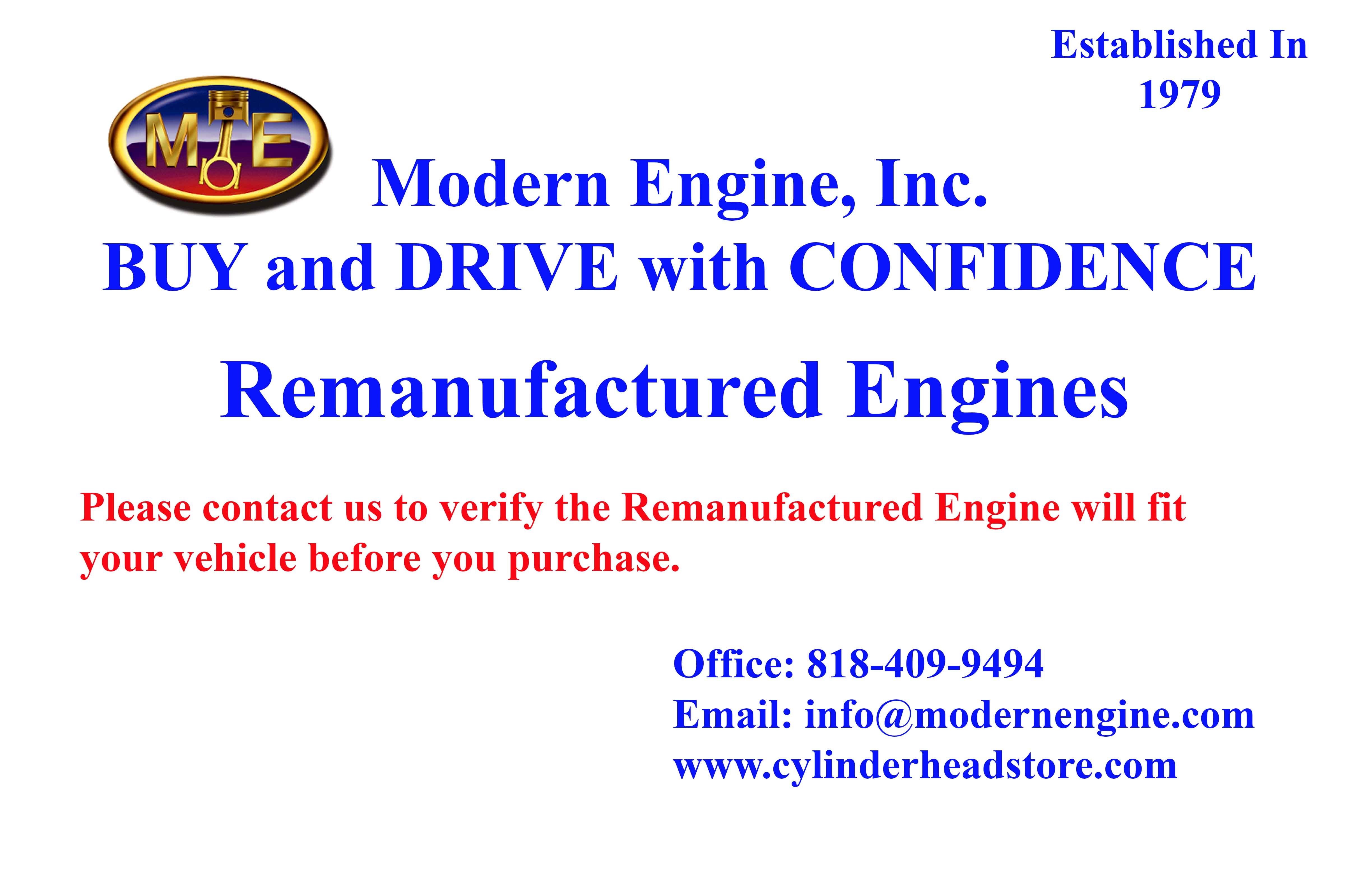 2011-2018 Ford TRANSIT 3.7L/226 V6 DOHC,VCT VIN # M Rebuilt Engine